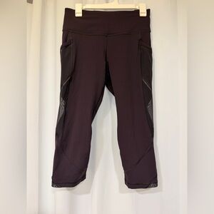 LuluLemon Eggplant Purple Capri Leggings
